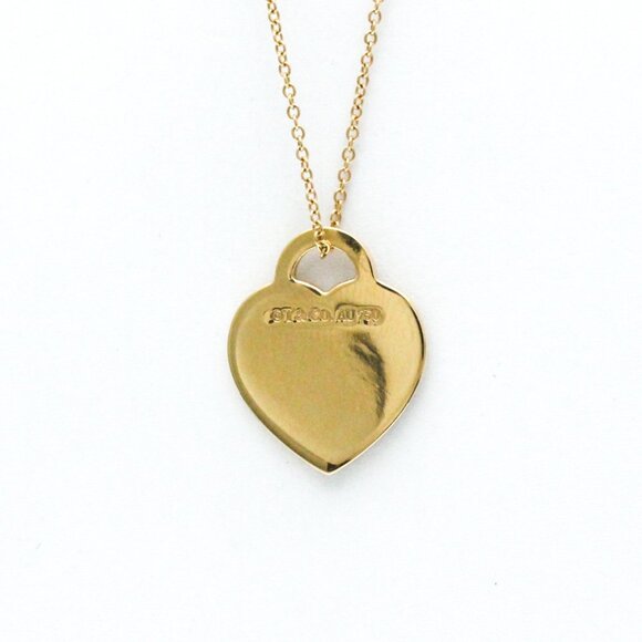 TIFFANY Return To Tiffany Diamond Necklace 18K Pink Gold Pendant - Picture 2 of 13